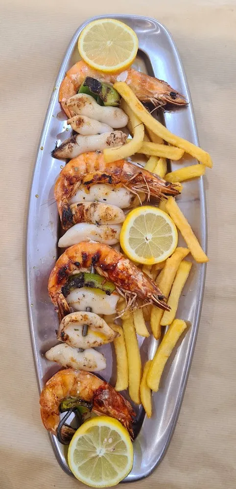 Brochette Gambas Encornets